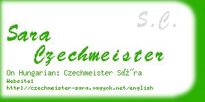 sara czechmeister business card